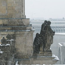 Reichstag snow