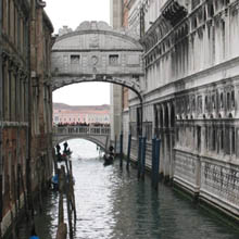 Venice: The bridge of sighs