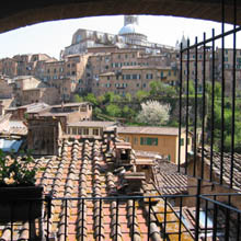 Siena: view from Alma Domus convent