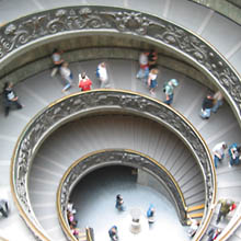 Spiral Staircase at the Vatican museum